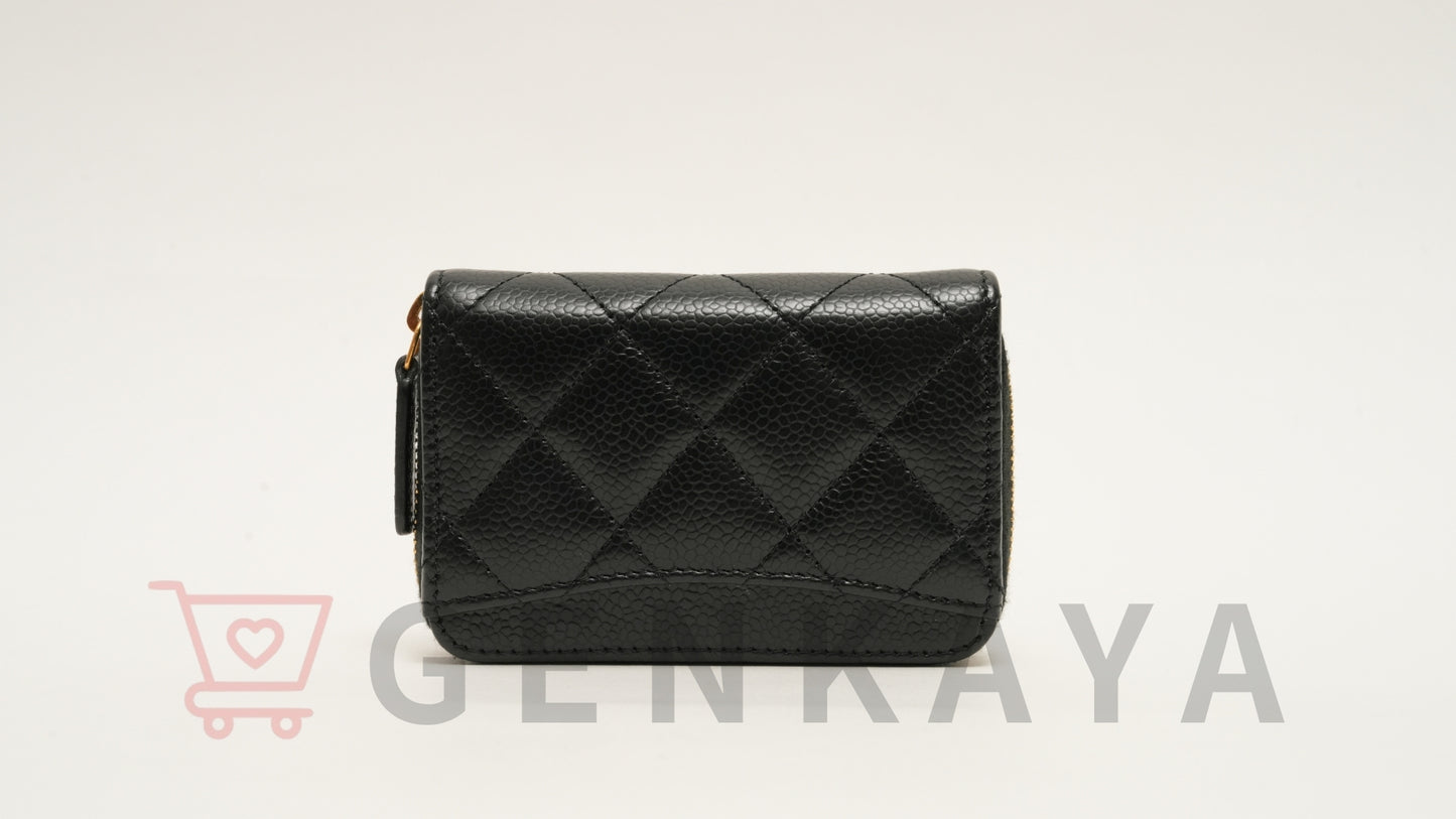 CHANEL マトラッセ キャビアスキン コインケース ブラック 31番