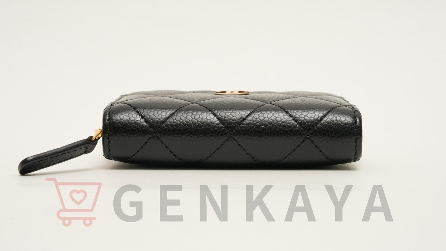 CHANEL マトラッセ キャビアスキン コインケース ブラック 31番