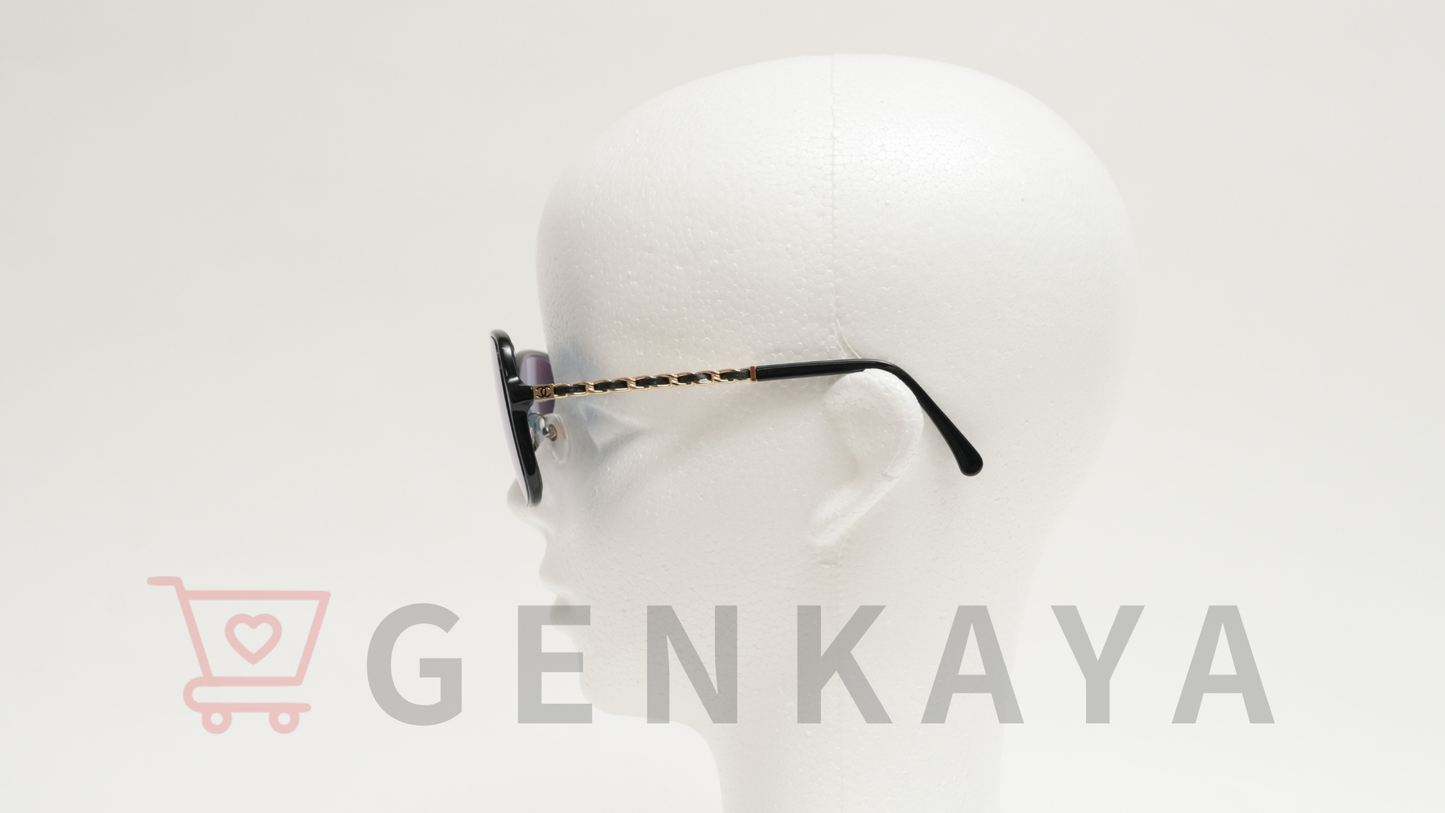 CHANEL ココマーク 5210-Q-A サングラス ブラック 度入り