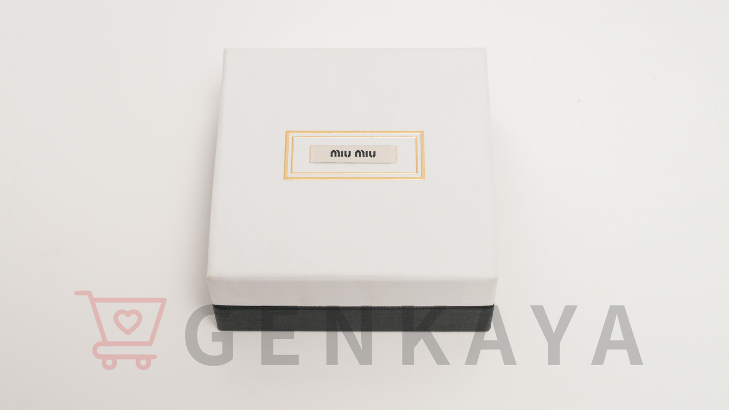 miu miu  エナメルメタル ヘアクリップ 5IF147 ピンク