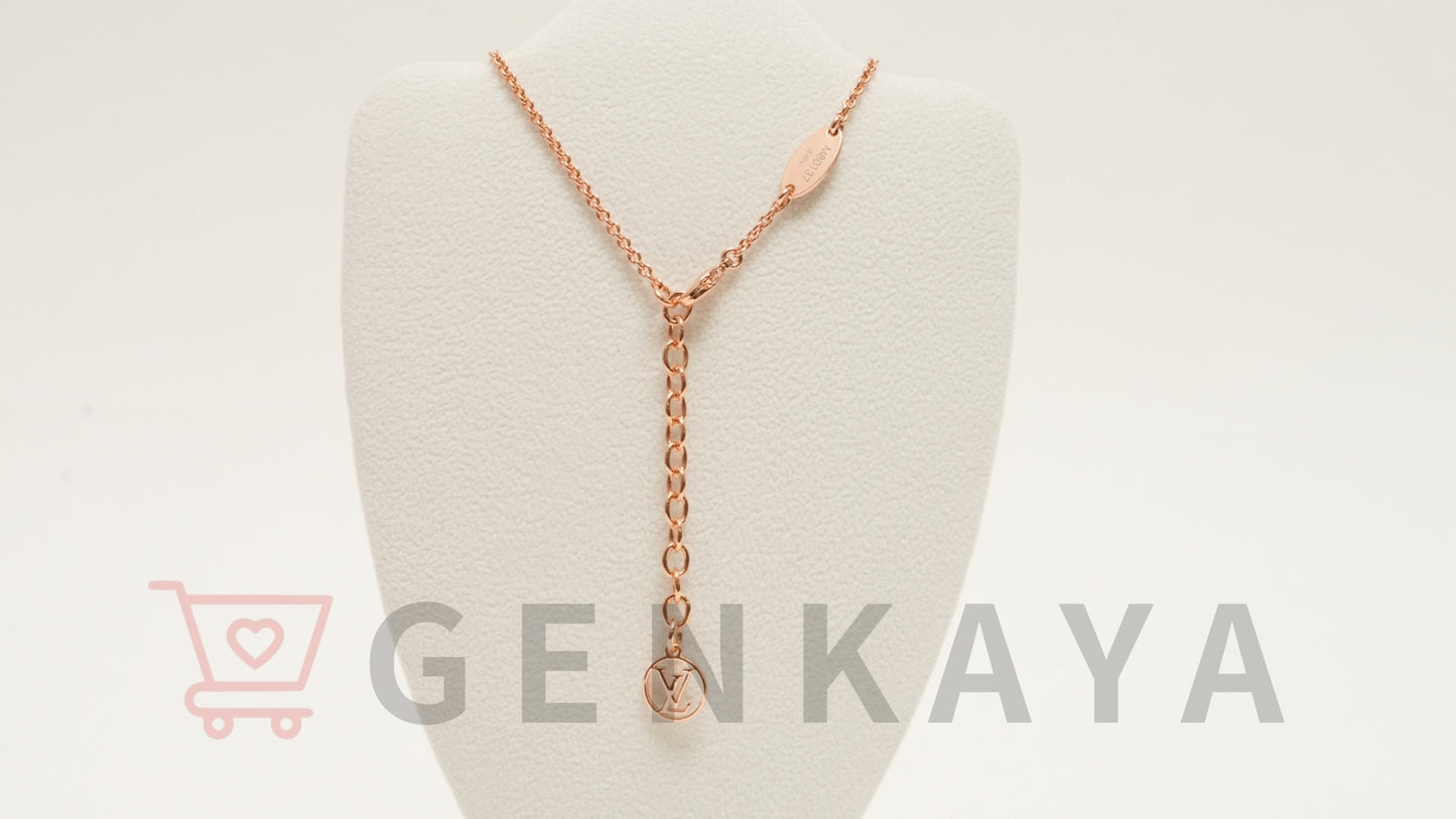 LOUIS VUITTON M80137 エセンシャルV LE0241 ネックレス GP ピンクゴールド