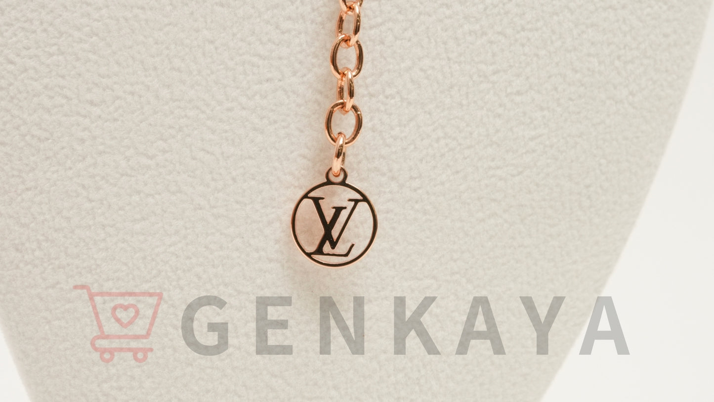 LOUIS VUITTON M80137 エセンシャルV LE0241 ネックレス GP ピンクゴールド