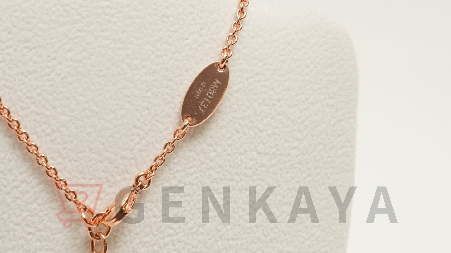 LOUIS VUITTON M80137 エセンシャルV LE0241 ネックレス GP ピンクゴールド