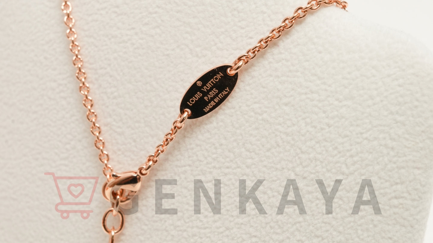 LOUIS VUITTON M80137 エセンシャルV LE0241 ネックレス GP ピンクゴールド
