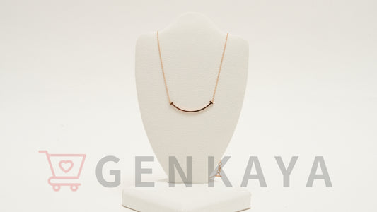 Tiffany&Co. Tスマイル スモール K18YG ネックレス 2.8g