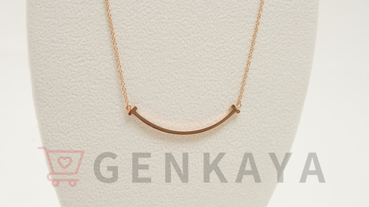 Tiffany&Co. Tスマイル スモール K18YG ネックレス 2.8g