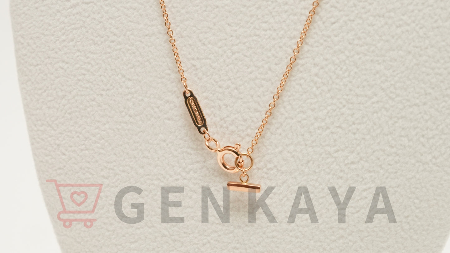Tiffany&Co. Tスマイル スモール K18YG ネックレス 2.8g