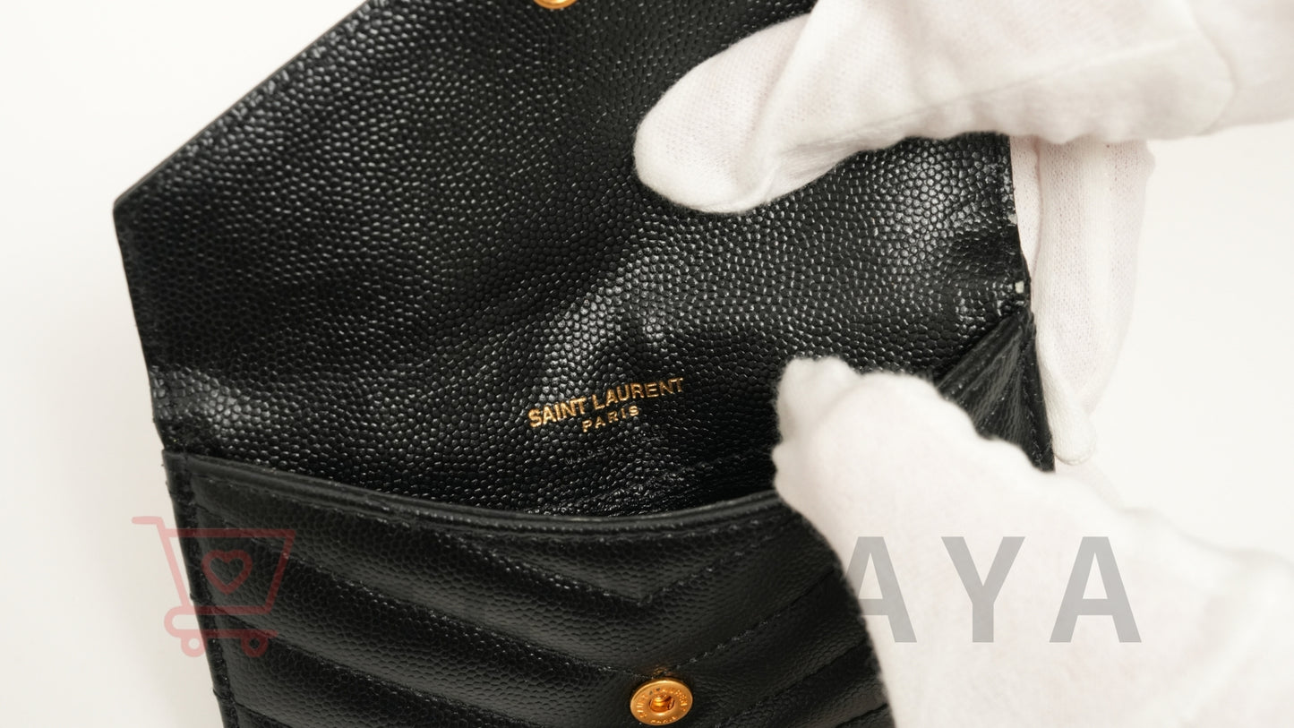 SAINT LAURENT カサンドラ 612808  コインケース フラグメントケース ブラック