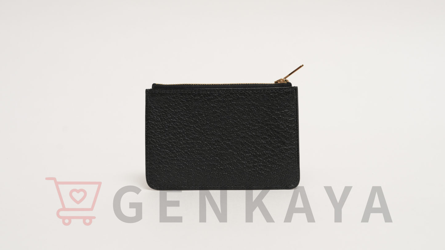 Hermès ルリスリム シェブルミゾル コンパクトウォレット ブラック ゴールド金具 B刻印:2023年