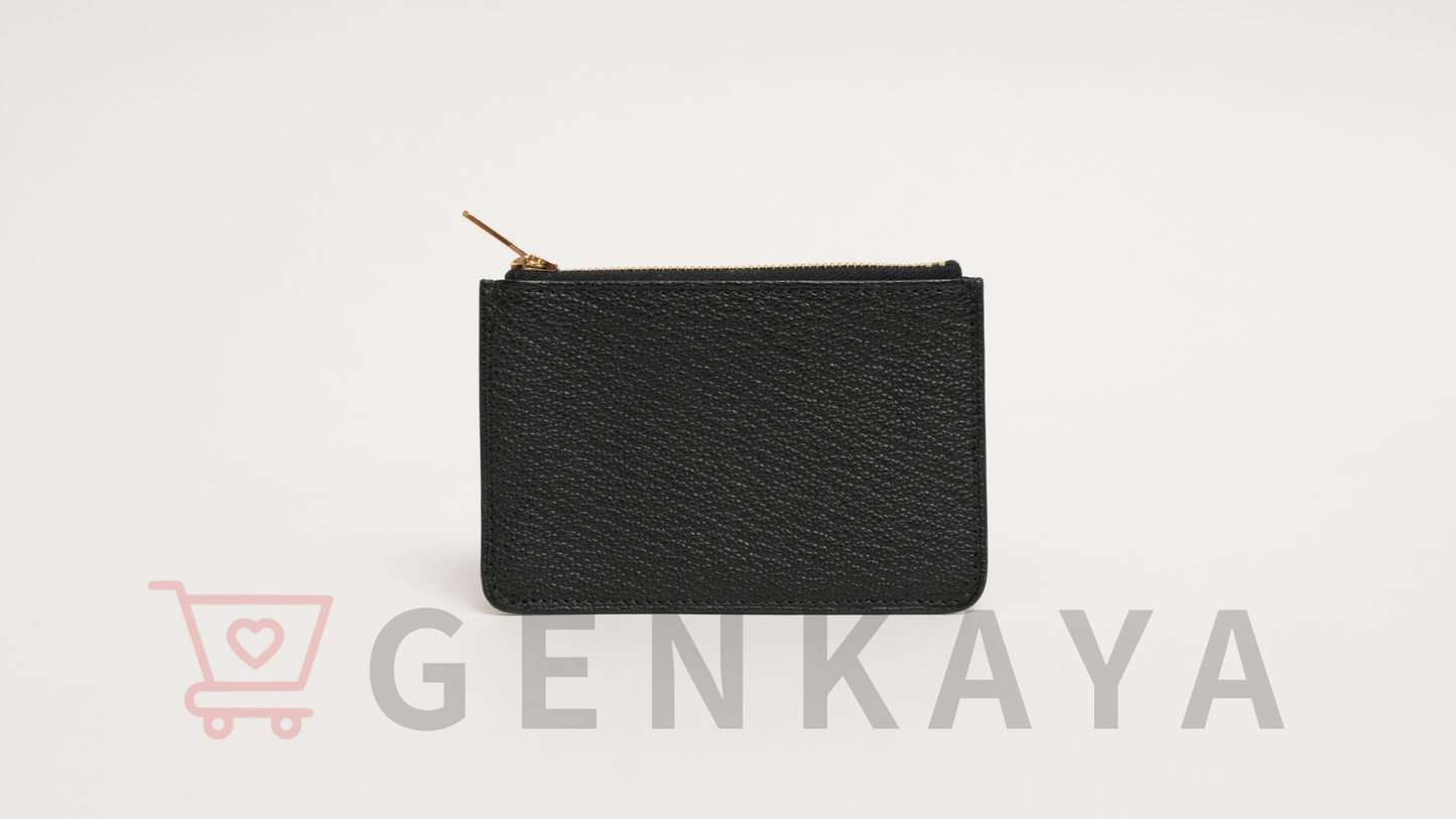 Hermès ルリスリム シェブルミゾル コンパクトウォレット ブラック ゴールド金具 B刻印:2023年