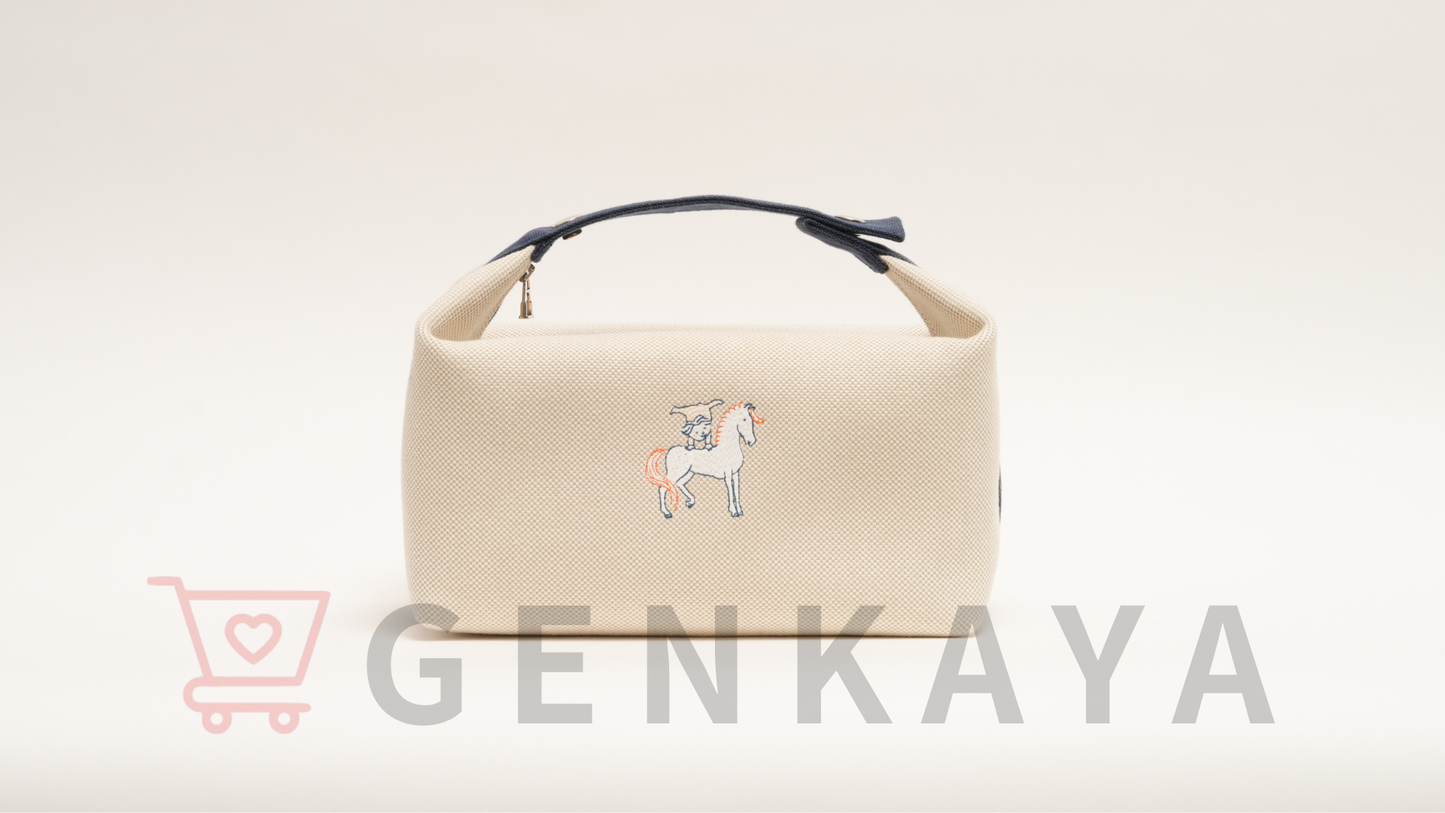 Hermès ブリッド ア ブラック GM トワルアッシュ ネイビー シルバー金具 ガブリオル