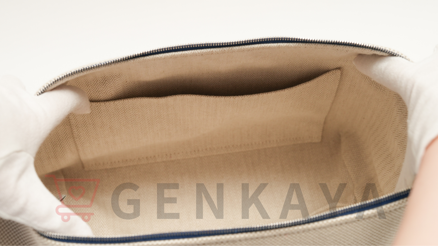 Hermès ブリッド ア ブラック GM トワルアッシュ ネイビー シルバー金具 ガブリオル