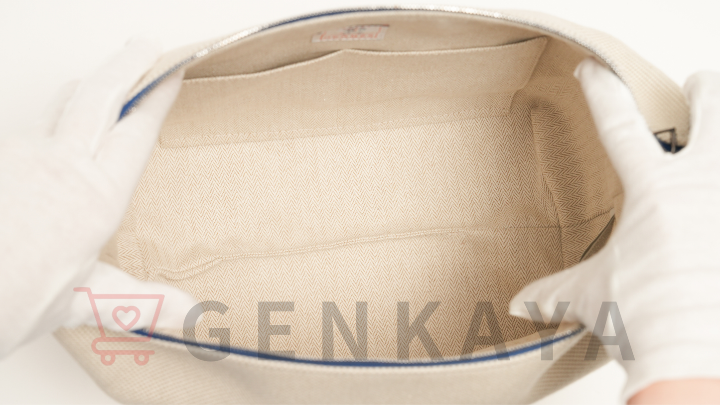 Hermès ブリッド ア ブラック GM トワルアッシュ ネイビー シルバー金具 ガブリオル