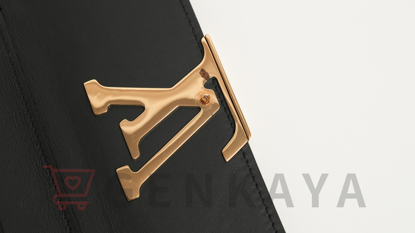 LOUIS VUITTON トリヨン ポルトフォイユカプシーヌ M83474 ノワール コンパクトウォレット RFID反応あり