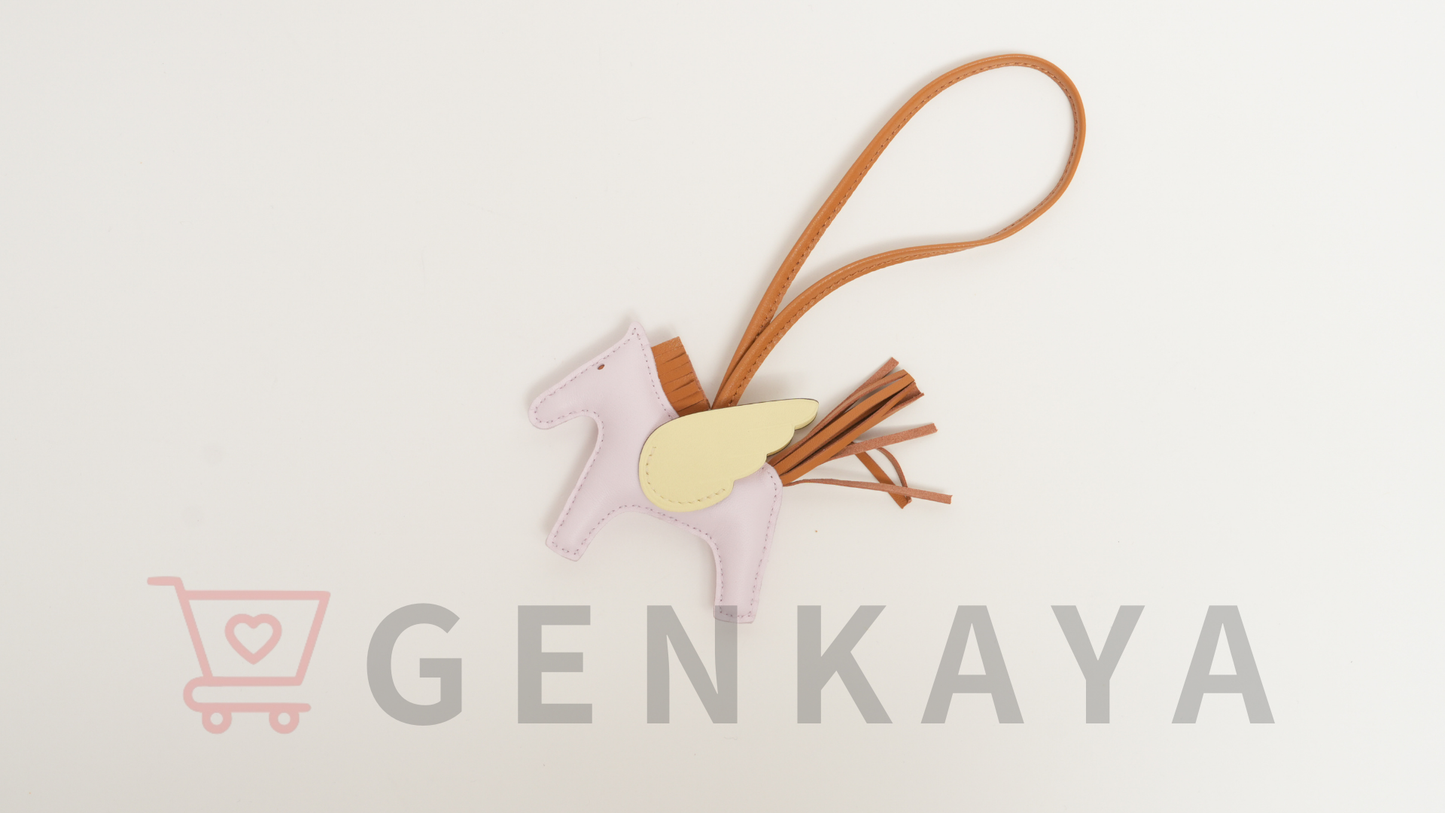 Hermès ロデオチャーム ペガサスPM K刻印：2025 ローズダーリン×クラフト×ジョーヌミルトン