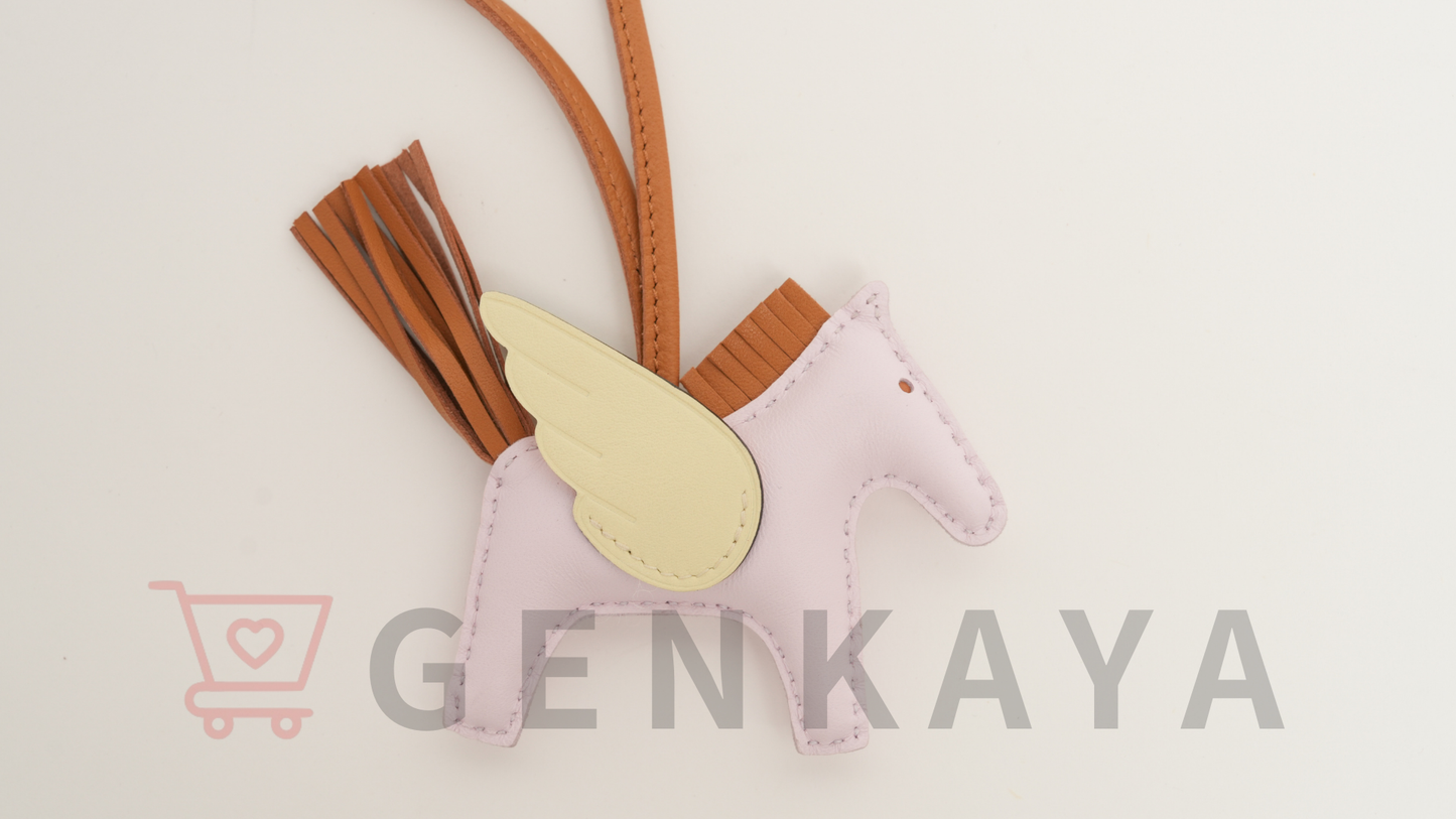 Hermès ロデオチャーム ペガサスPM K刻印：2025 ローズダーリン×クラフト×ジョーヌミルトン