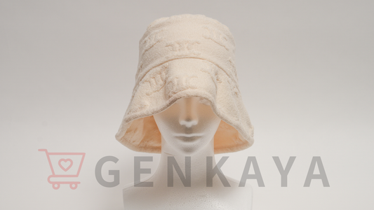 CELINE トリオンフバケット コットン×ナイロン ホワイト