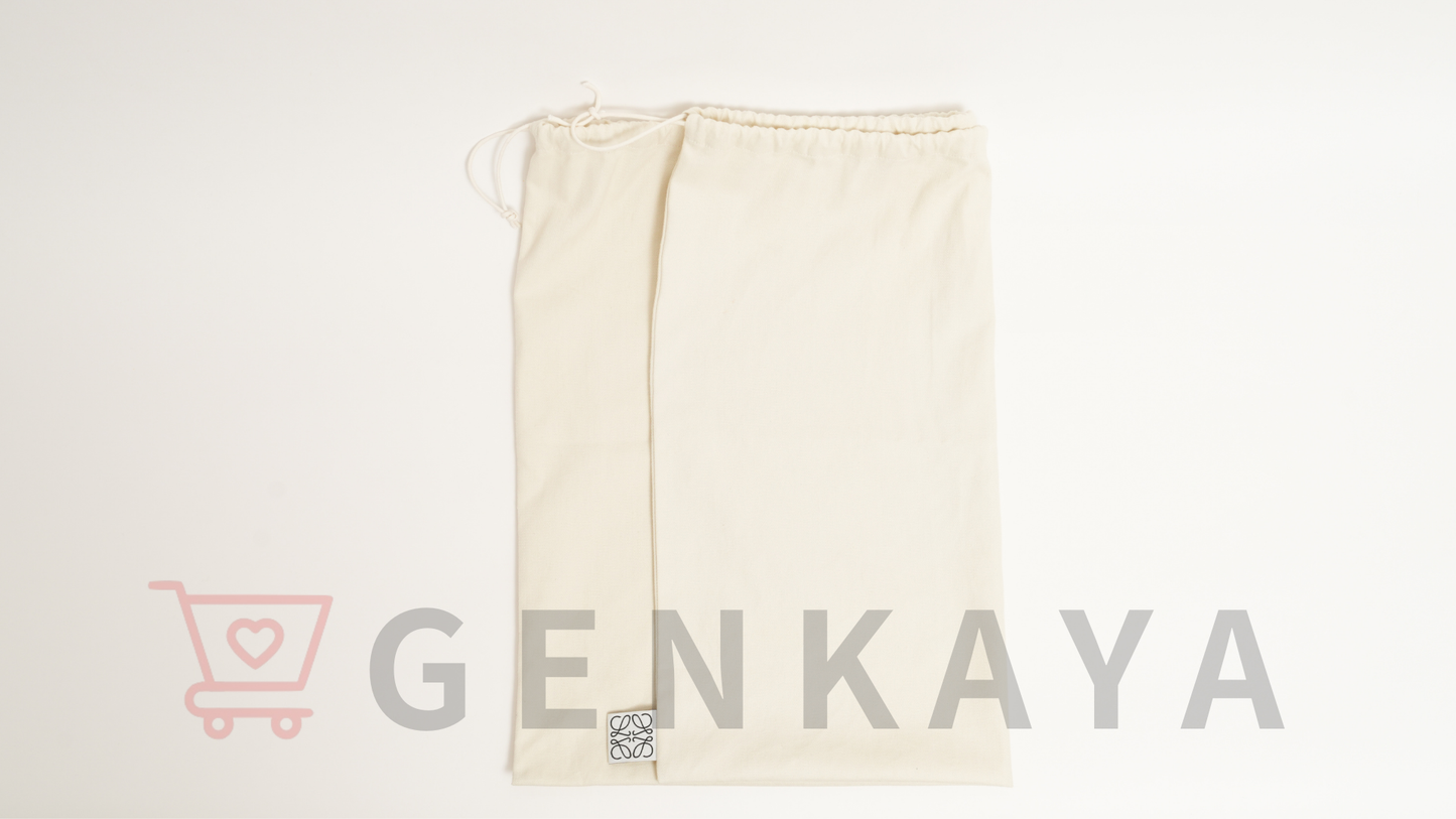 LOEWE アナグラム キャンバス×レザー 2Wayトートバッグ ブラック