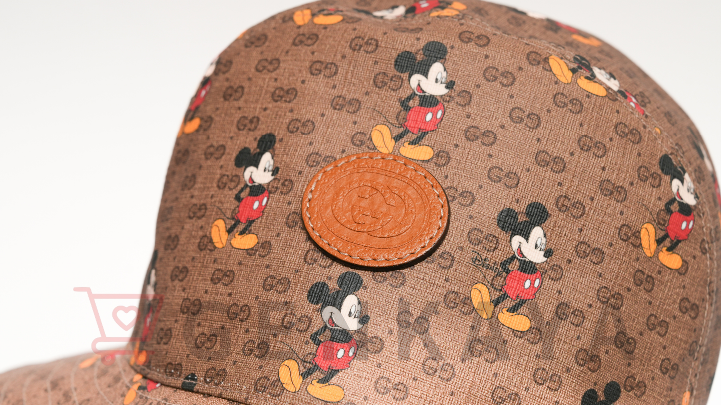 GUCCI×Disney 602978 ミッキーマウス バケットハット M 58cm ポリエステル×コットン ベージュ